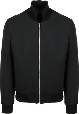 Givenchy Logo Patch Zipped Bomber Jacket
