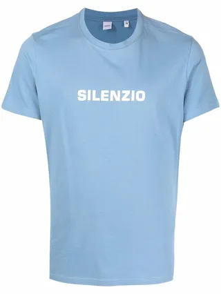 slogan-print cotton T-shirt