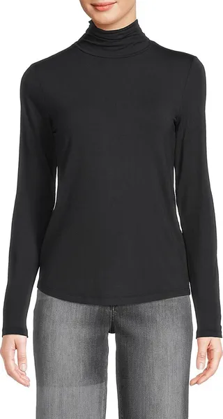 Ruched Turtleneck Top