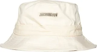 Jacquemus Logo Plaque Drawstring Bucket Hat