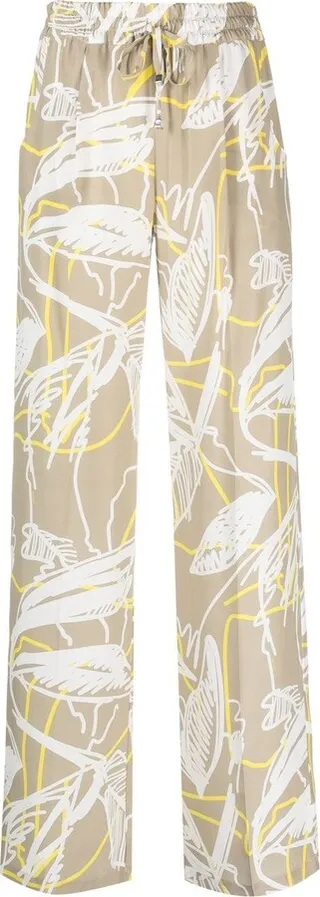 Drawstring Silk Trousers