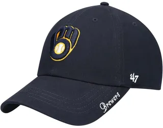 Women's Navy Milwaukee Brewers Team Miata Clean Up Adjustable Hat