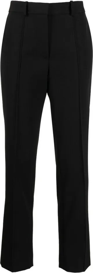 High-Rise Straight-Leg Trousers