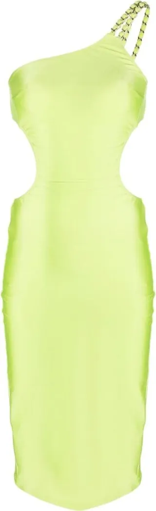 Cut-Out One-Shoulder Midi Dress