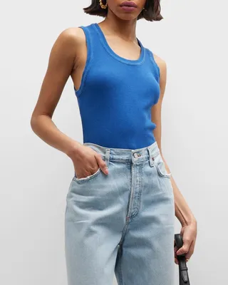 Poppy Scoop-Neck Tank Top