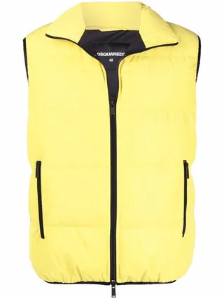 Logo-Print Padded Gilet