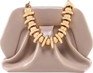 Handbag with shiny effect