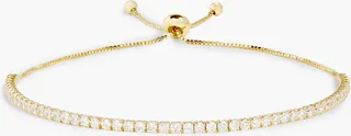 14-Karat Gold Vermeil Crystal Bracelet
