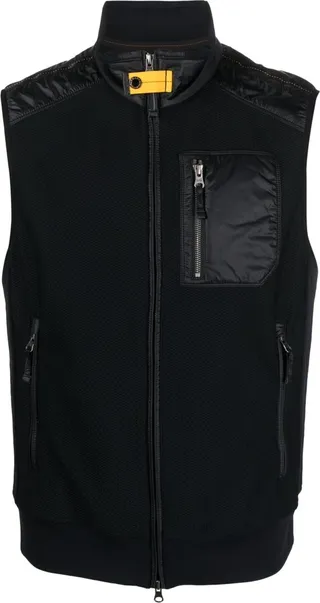 High-Neck Zip-Up Gilet