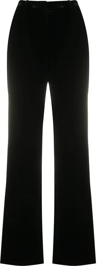 High-Waisted Straight-Leg Trousers