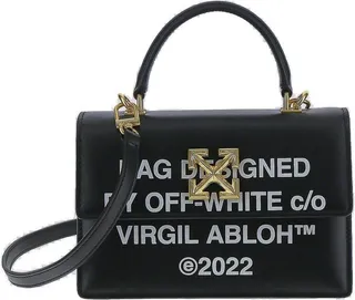 Off-White Jitney 1.4 Logo Printed Tote Bag