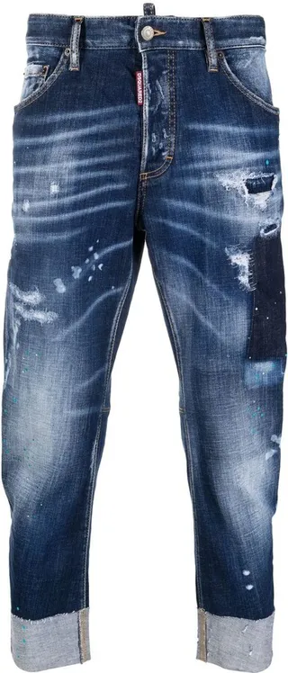 Ripped Cropped Jeans