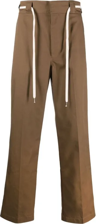 Straight-Leg Drawstring Trousers