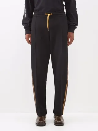 Side-stripe Cotton-blend Piqué Track Pants