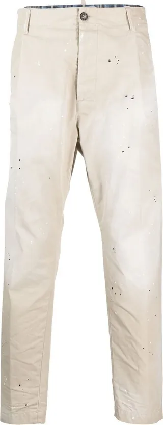 Logo-Print Straight-Leg Trousers