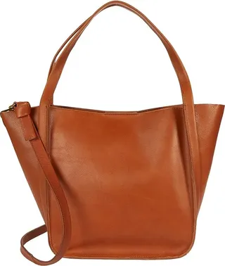 Madewell The Sydney Tote (Burnished Caramel) Handbags