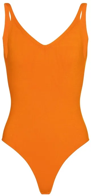 V-neck bodysuit