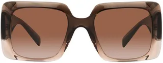 54mm Gradient Rectangle Sunglasses
