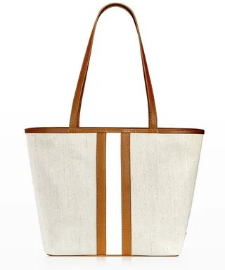 Isla Striped Canvas Tote Bag