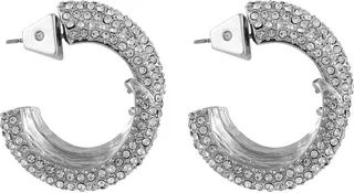 Pavé-embellished Hoop Earrings