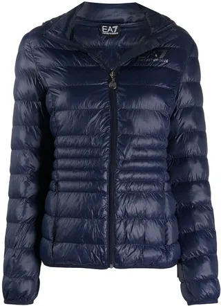 Logo Print Padded Jacket