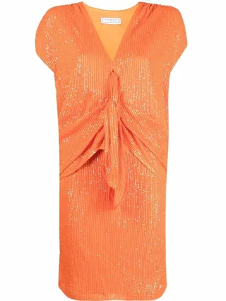 Sequin-Embellished Mini Dress