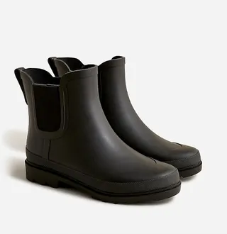 Short lug-sole rain boots