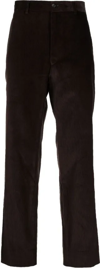Corduroy Straight-Leg Trousers
