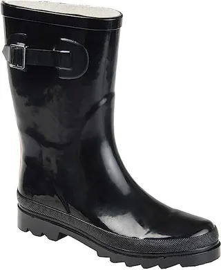 Journee Collection Seattle Rain Boot (Black) Women's Shoes