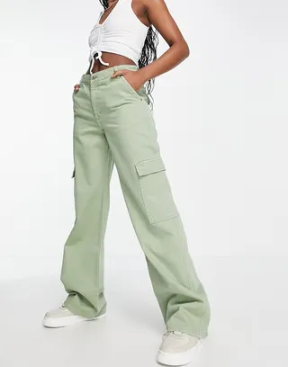ASOS DESIGN cargo jean in khaki