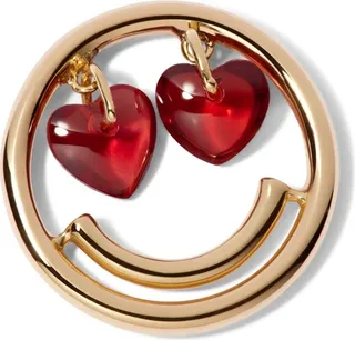 Annoushka Yellow Gold And Garnet Hoopla Happy Face Charm