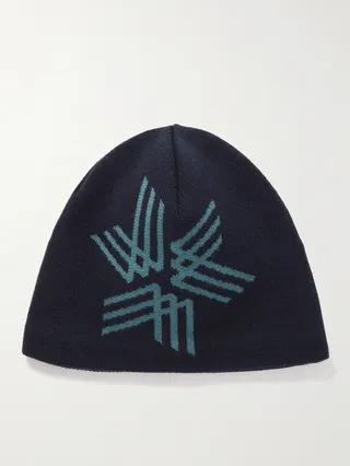 Logo-Jacquard Knitted Ski Beanie