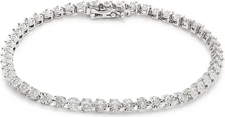14K White Gold & 1 TCW Diamond Bracelet
