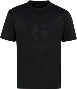 Giorgio Armani Logo Printed Crewneck T-Shirt