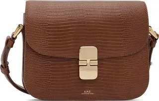 A.P.C. Brown Small Grace Bag