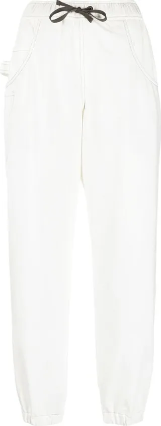 Drawstring Straight-Leg Trousers