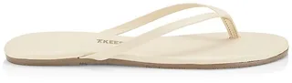 Foundations Matte Leather Flip Flops