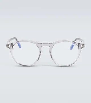 Round acetate glasses