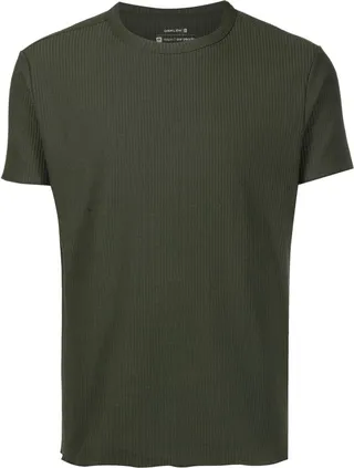 ribbed knit T-shirt