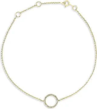 14K Yellow Gold & Diamond Bracelet