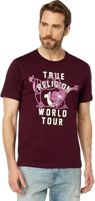 True Religion World Tour Short Sleeve Tee (Orpheum) Men's Clothing