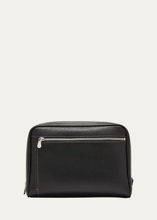 Men's Leather Toiletry Bag