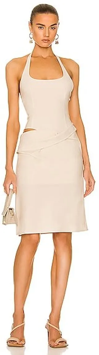 JACQUEMUS La Robe Hielo in Ivory