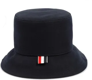 Thom Browne Logo Patch Bucket Hat