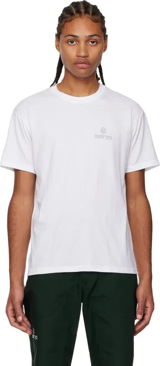Ostrya White Screen Printed T-Shirt