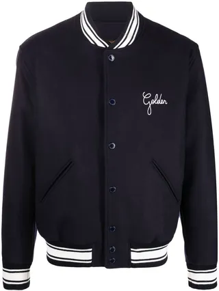 Embroidered Logo Bomber Jacket