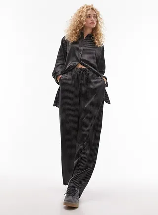 Striped Wide Leg Pants