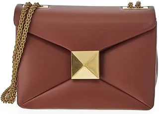 One Stud Nappa Bag With Chain