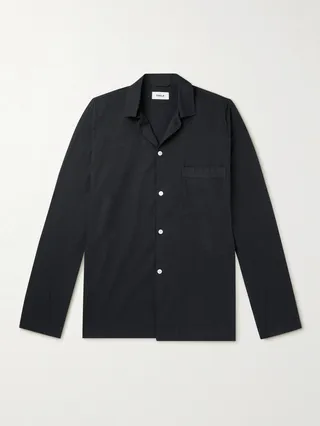 Organic Cotton-Poplin Pyjama Shirt