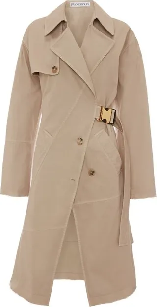 Jw Anderson Twisted Buckle Trench Coat